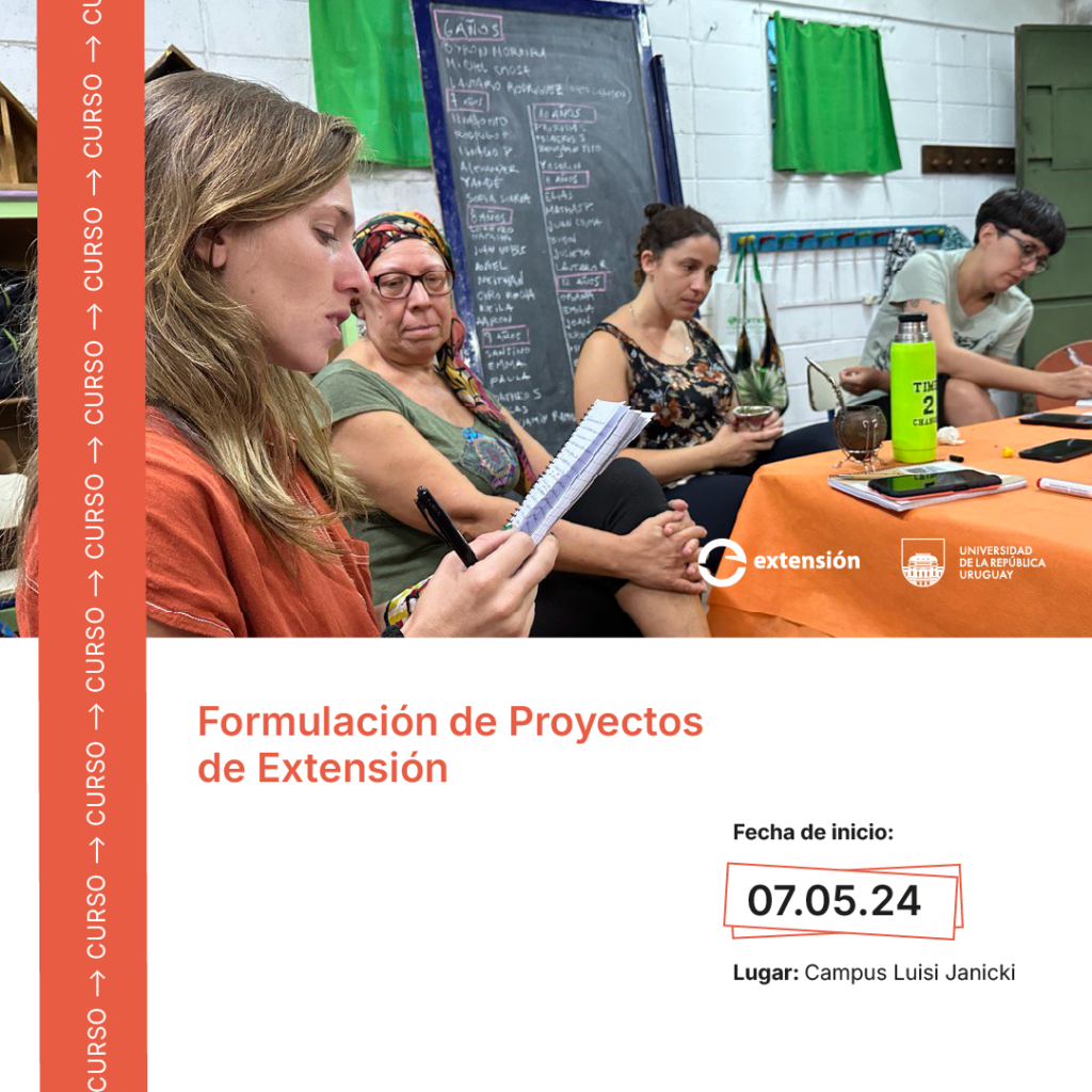 Curso para estudiantes: Formulación de proyectos de Extensión