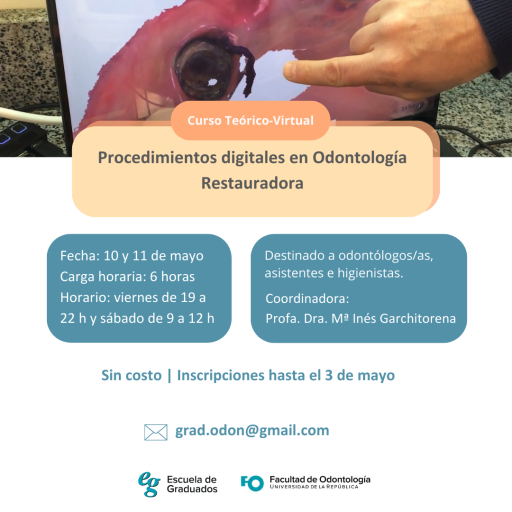 Curso: Procedimientos digitales en Odontología Restauradora