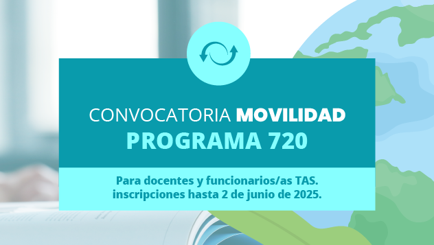 Programa 720: Movilidad para docentes y TAS