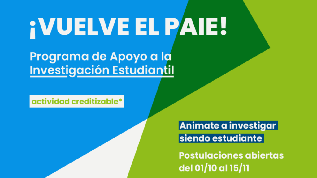 Se abre convocatoria al Programa de Apoyo a Investigación Estudiantil