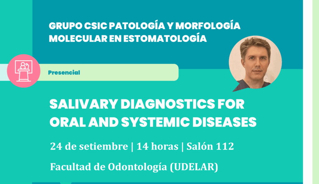 Charla con el Prof. Dr. Marco Meleti sobre Diagnóstico salival de enfermedades orales y sistémicas.
