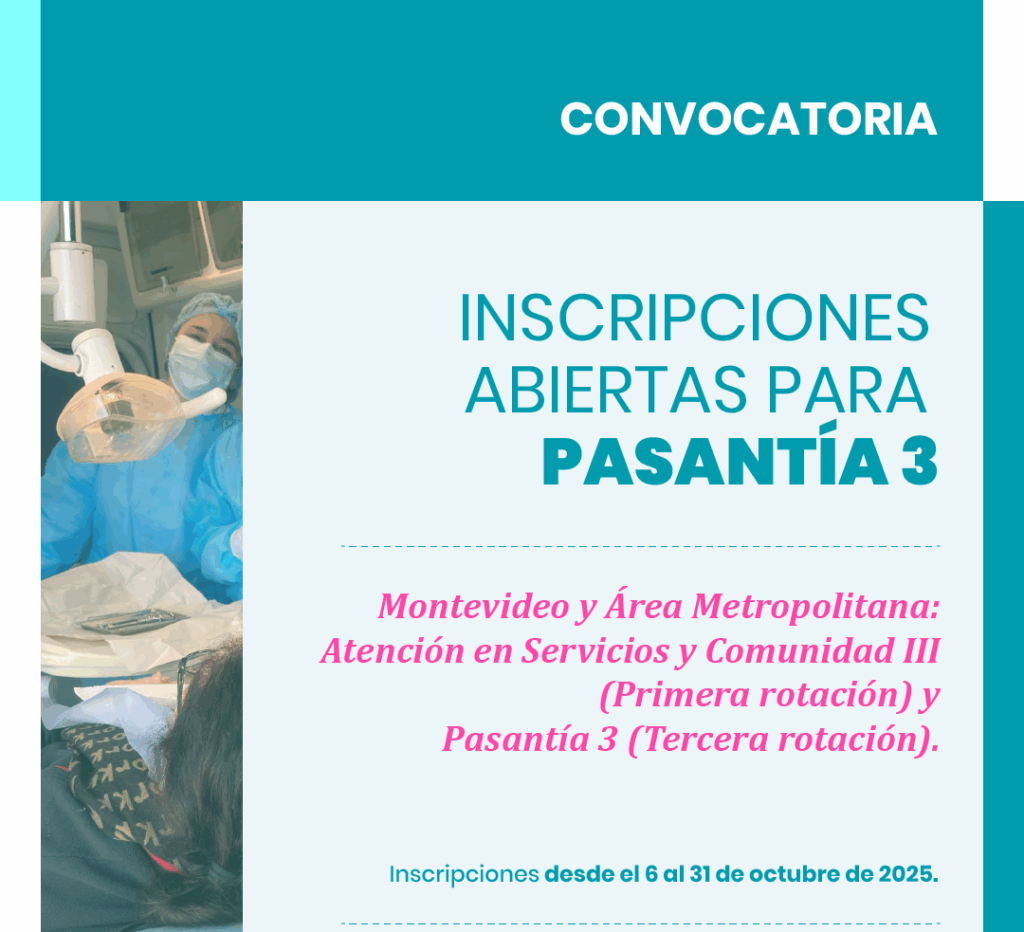 Inscripciones abiertas para Pasantía 3