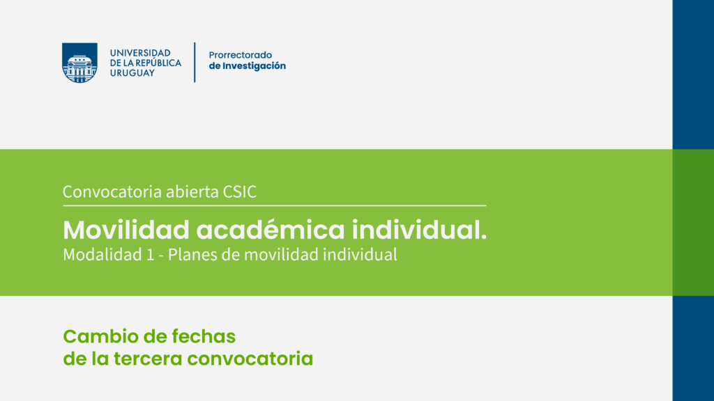 Movilidad Académica Individual: cambio de fechas en la tercera convocatoria de la modalidad 1