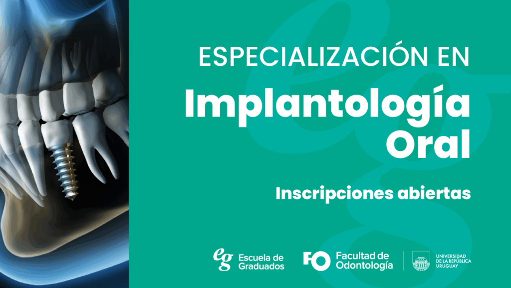 Se encuentra abierta la inscripción a la Especialización en Implantología Oral 2026
