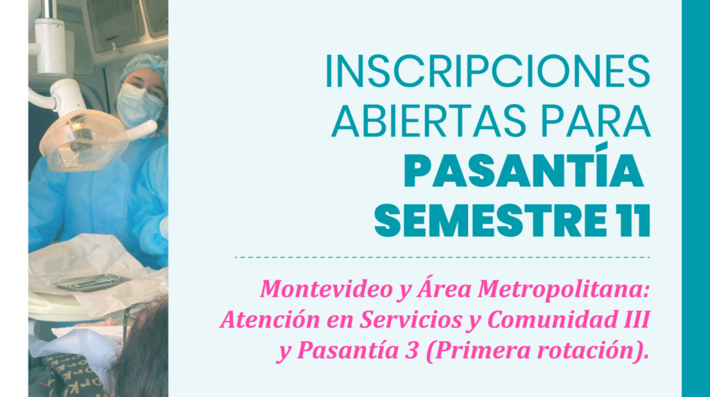 Primer rotación del Semestre 11 Montevideo y Área Metropolitana