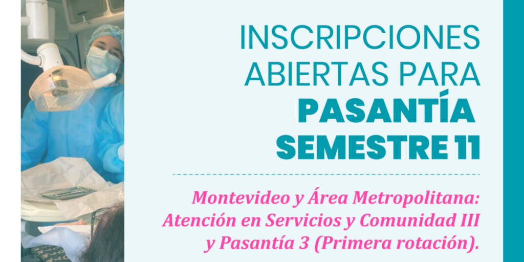 Apertura de inscripciones para la Ampliación de la primera rotación 2026 del semestre 11