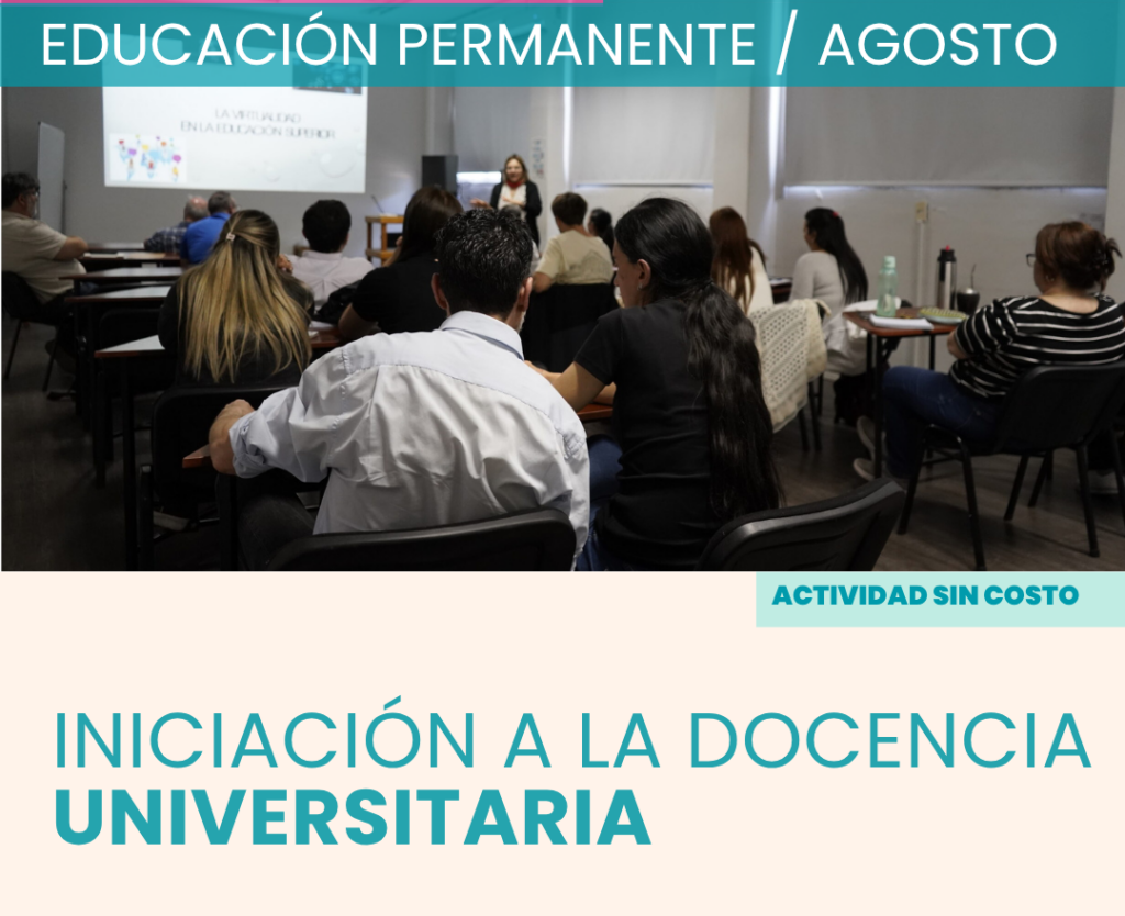 12 de agosto | Iniciación a la docencia universitaria