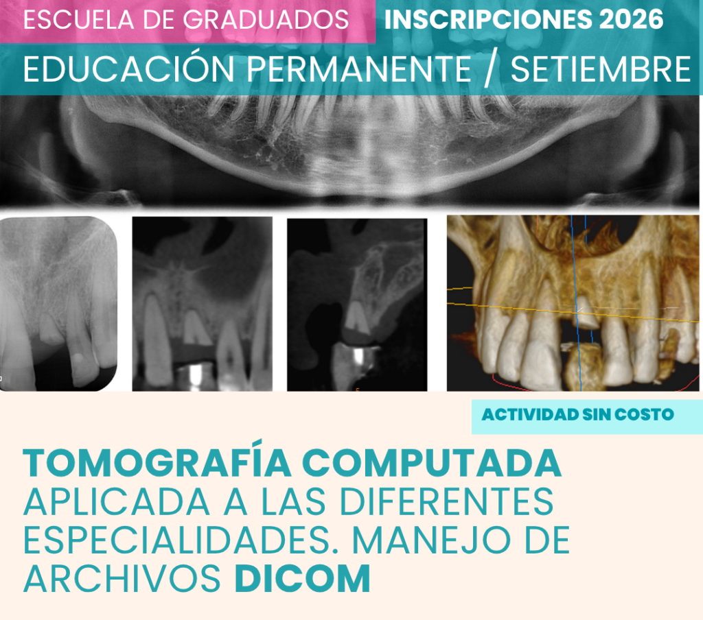 24 de setiembre | Tomografía computada aplicada a las diferentes especialidades. Manejo de archivos DICOM